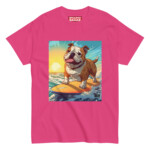 English Bulldog T-shirt - Surfing - Image 10
