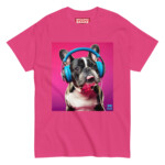 french bulldog t-shirt - headphones 3