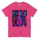 French Bulldog T-shirt - Neon Grid - Image 6