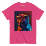 English Bulldog T-shirt - Neon Glasses - Image 6