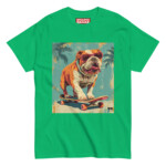 english bulldog t-shirt - skate