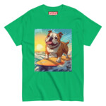 English Bulldog T-shirt - Surfing - Image 14