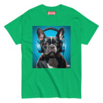 French Bulldog T-shirt - Headphones 2 - Image 7