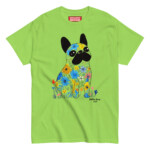 French Bulldog T-shirt - Flowers - Image 2