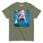 English Bulldog T-shirt - Caninemind - Military Green, 4XL