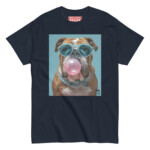 English Bulldog T-shirt - Bubblegum 2 - Image 3