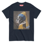 French Bulldog T-shirt - Pearl Earring - Image 3