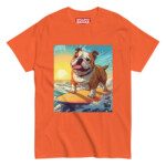 English Bulldog T-shirt - Surfing - Image 12