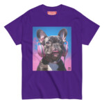 French Bulldog T-shirt - Headphones - Image 4