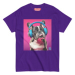 French Bulldog T-shirt - Headphones 3 - Image 4