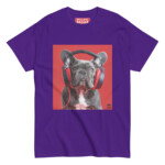 French Bulldog T-shirt - Headphones 5 - Image 4