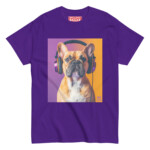 French Bulldog T-shirt - Headphones 6 - Image 4