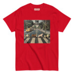 English Bulldog T-shirt - The Bulldogs - Red, XL