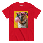 English Bulldog T-shirt - Bubblegum - Image 2