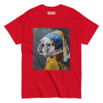 English Bulldog T-shirt - Pearl Earring - Image 4