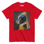 French Bulldog T-shirt - Pearl Earring - Image 4