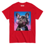 French Bulldog T-shirt - Headphones - Image 5