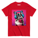 French Bulldog T-shirt - Headphones 3 - Image 5