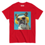 French Bulldog T-shirt - Headphones 4 - Image 5