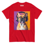 French Bulldog T-shirt - Headphones 6 - Image 5