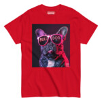 French Bulldog T-shirt - Neon Glasses 2 - Image 5