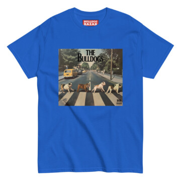 English Bulldog T-shirt - The Bulldogs - Royal, S