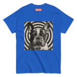 French Bulldog T-shirt - Hypnotic - Royal, 3XL