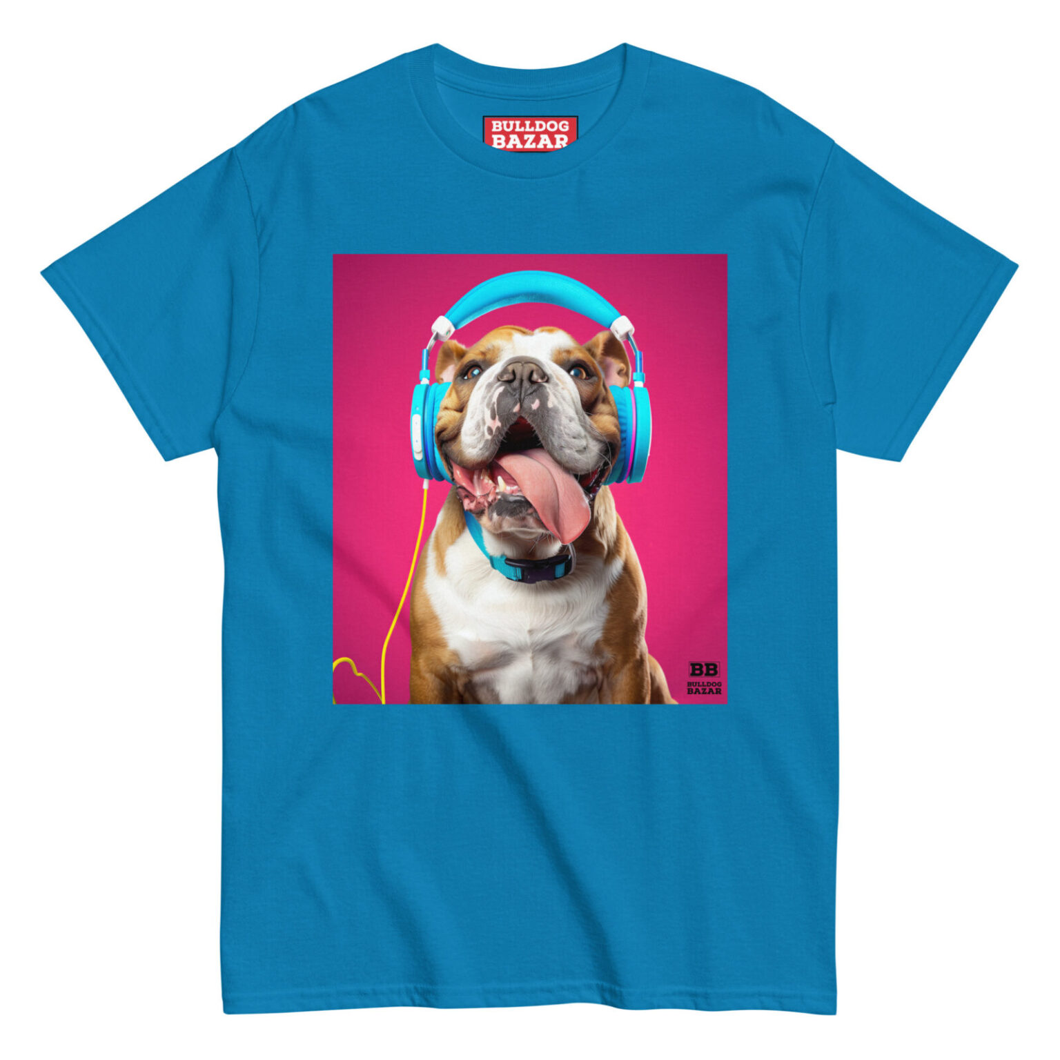 english bulldog t-shirt - headphones 3