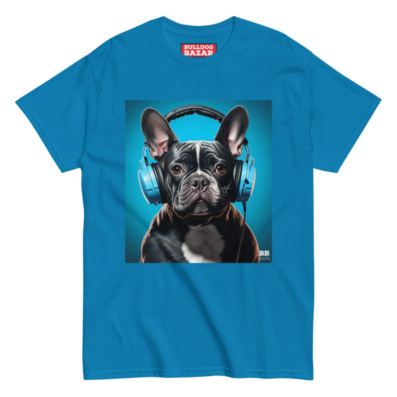 french bulldog t-shirt - headphones 2