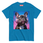 French Bulldog T-shirt - Headphones - Image 2