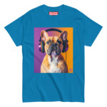 French Bulldog T-shirt - Headphones 6 - Image 6
