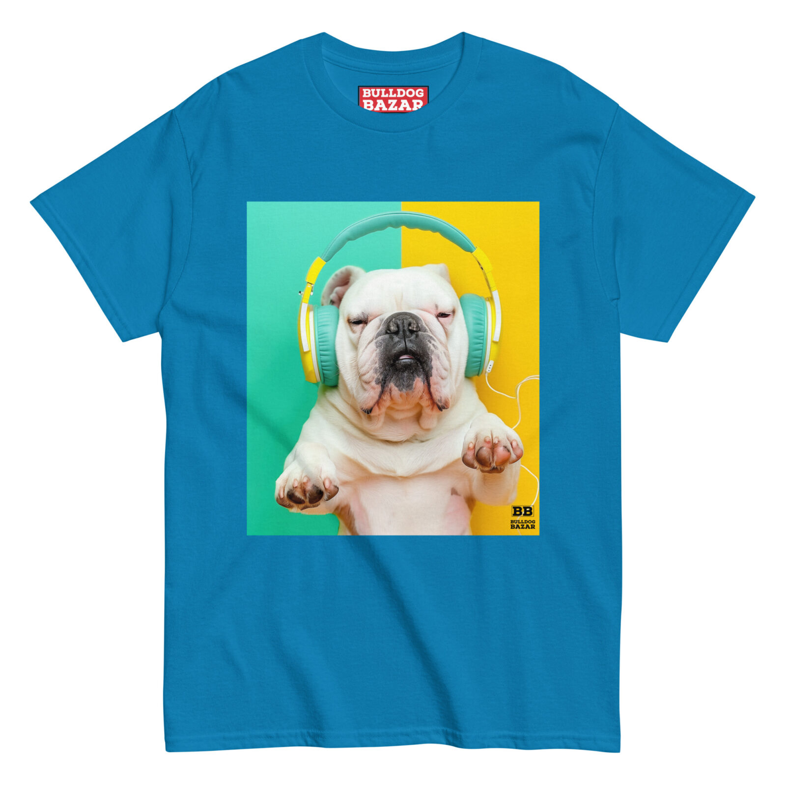 unisex-classic-tee-sapphire-front-6920adc76a587.jpg English Bulldog T-shirt - Samba - Image 1