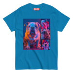 English Bulldog T-shirt - Neon Grid - Image 6