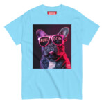 French Bulldog T-shirt - Neon Glasses 2 - Image 8
