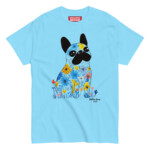 French Bulldog T-shirt - Flowers - Image 4