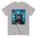 French Bulldog T-shirt - Headphones 2 - Image 8