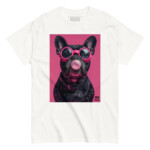 French Bulldog T-shirt - Bubblegum - White, 3XL