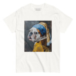 English Bulldog T-shirt - Pearl Earring - Image 9