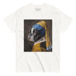 French Bulldog T-shirt - Pearl Earring - Image 8