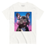 French Bulldog T-shirt - Headphones - Image 8