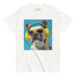 french bulldog t-shirt - headphones 4