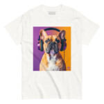 French Bulldog T-shirt - Headphones 6 - Image 8