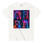French Bulldog T-shirt - Neon Grid 2 - Image 7