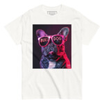 French Bulldog T-shirt - Neon Glasses 2 - Image 9
