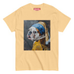 English Bulldog T-shirt - Pearl Earring - Image 7