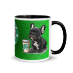 French Bulldog Mug - Starbulls Coffee - 11 oz, Black