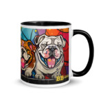 English Bulldog Mug - Britto - Black