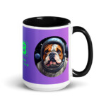 English Bulldog Mug - Houston - Black, 15 oz