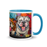 English Bulldog Mug - Britto - Blue