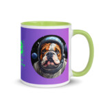 English Bulldog Mug - Houston - Green, 11 oz
